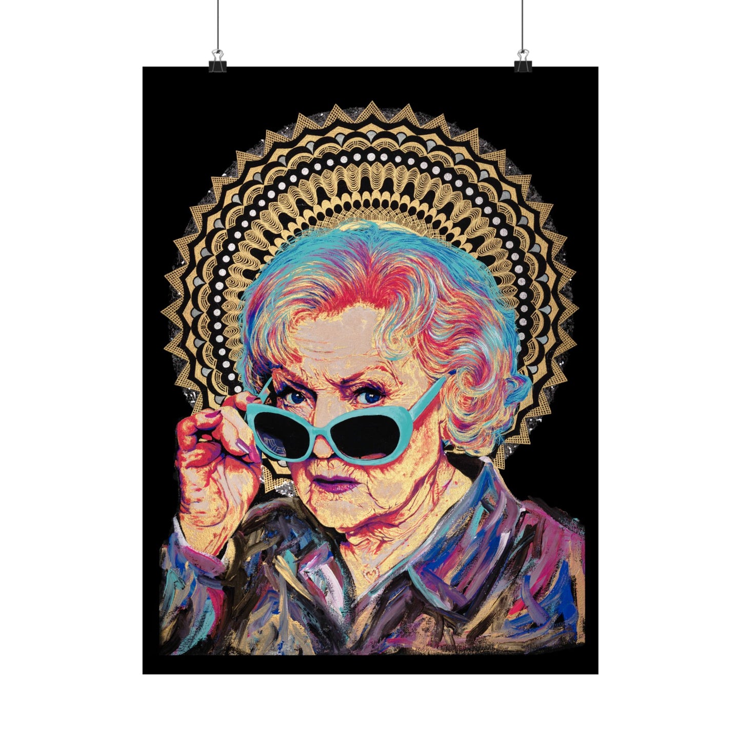 Betty White Matte Vertical Poster