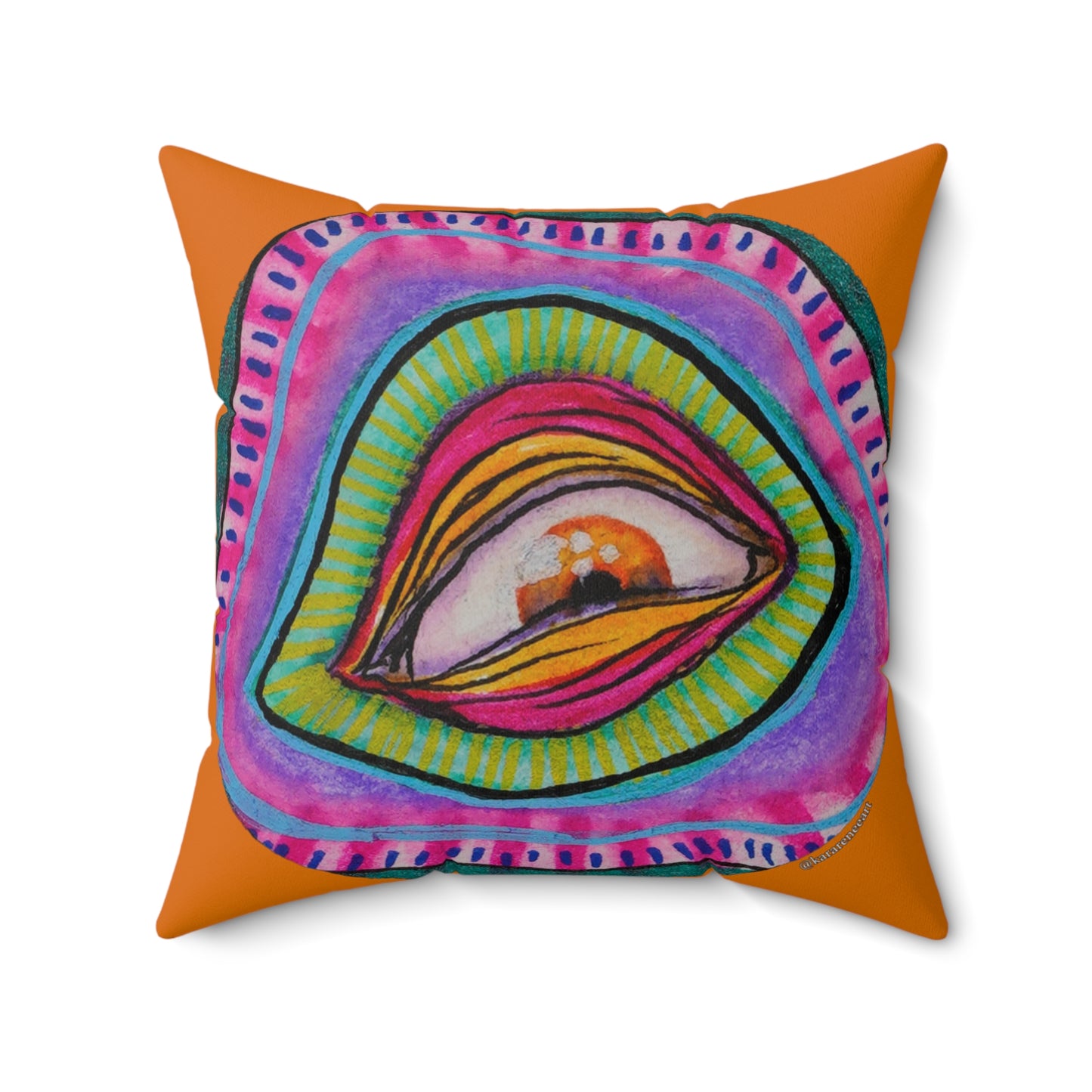 Eye 5 Spun Polyester Square Pillow