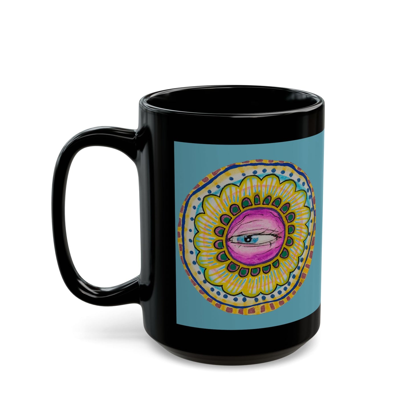 Eye 12 Black Mug (15oz)