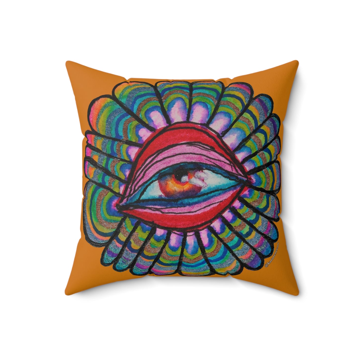 Eye 1 Spun Polyester Square Pillow