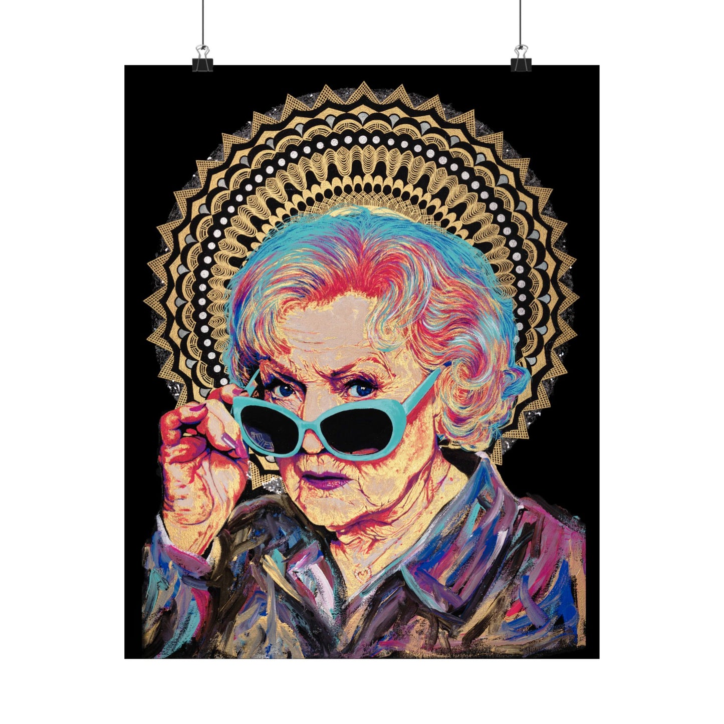 Betty White Matte Vertical Poster