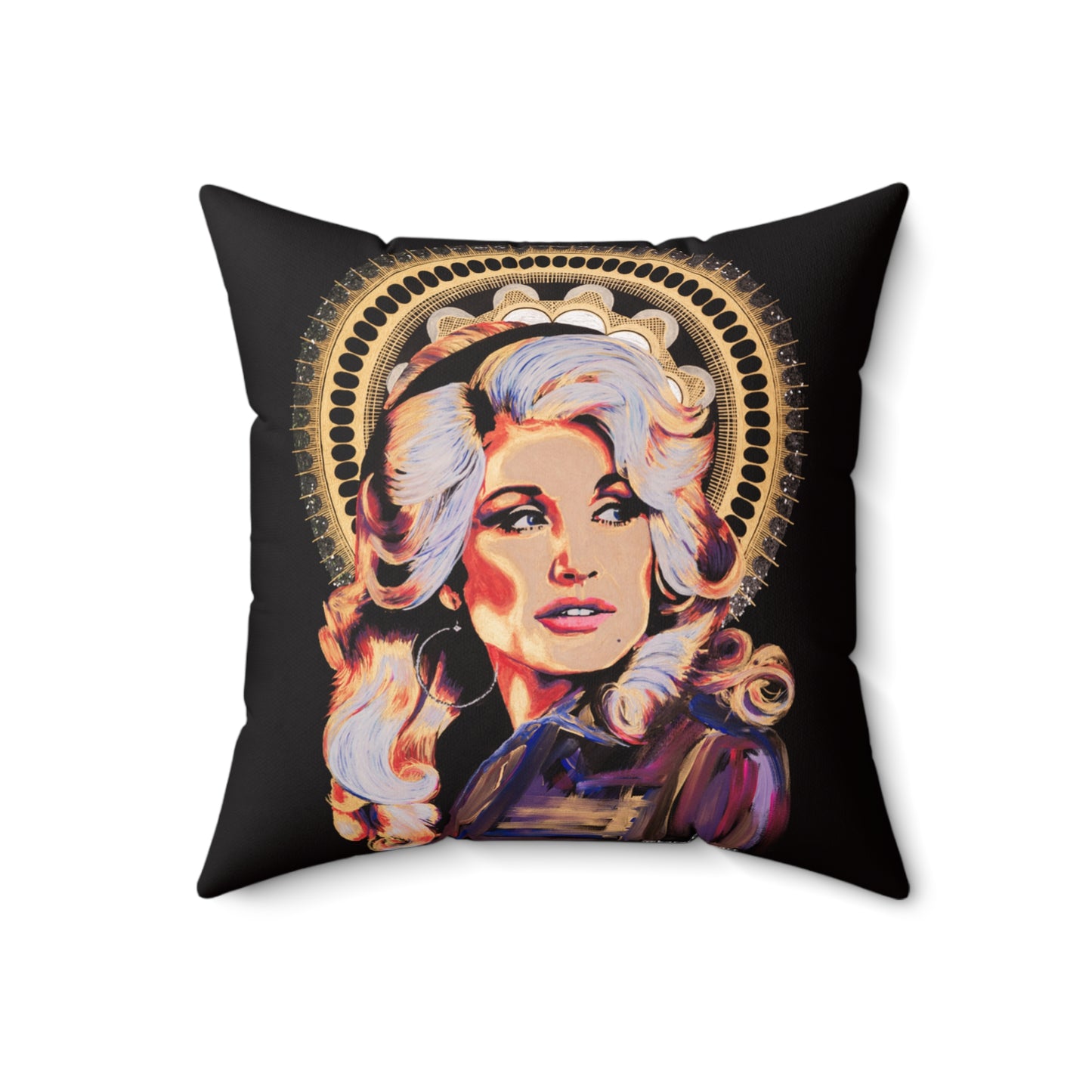 Dolly Parton Spun Polyester Square Pillow