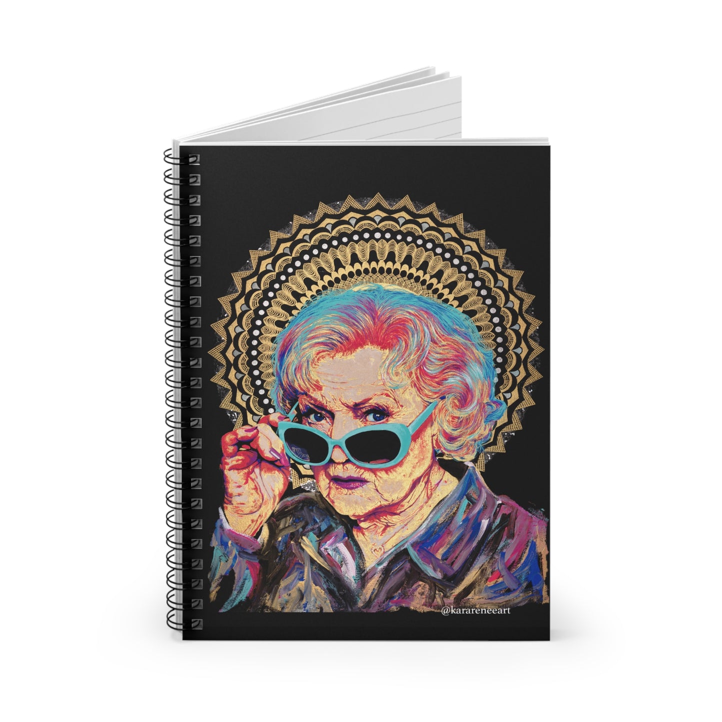 Betty White Spiral Notebook - Ruled Line