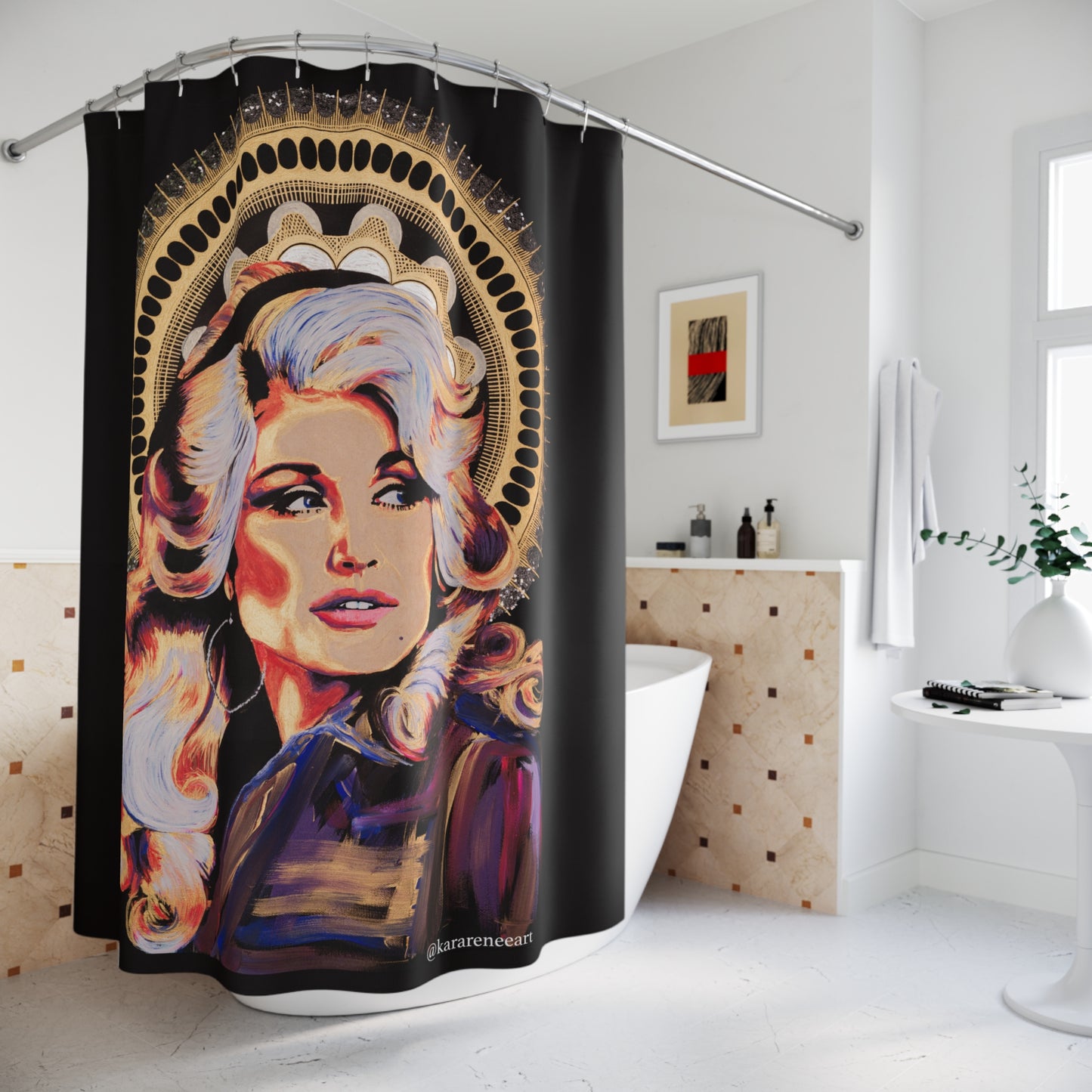 Dolly Parton Shower Curtain