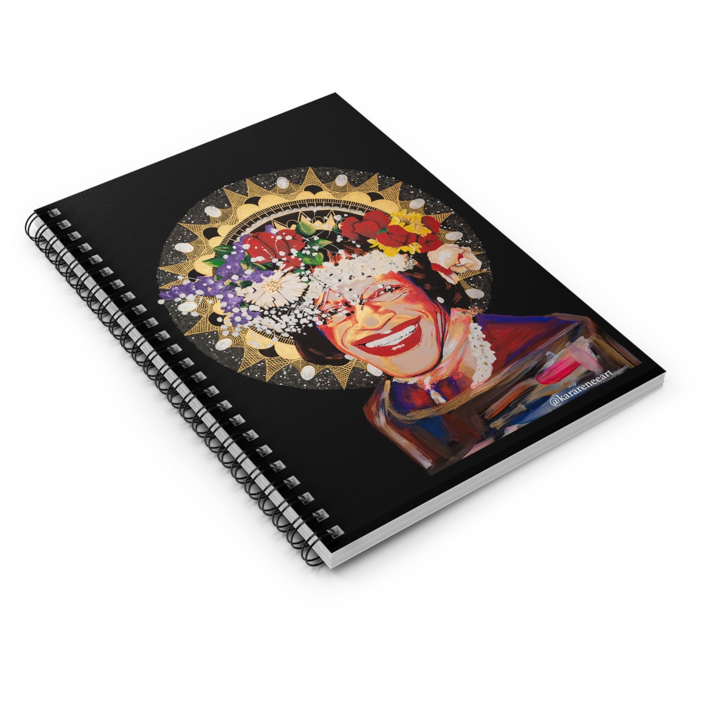 Marsha P Johnson Spiral Notebook - Ruled Line