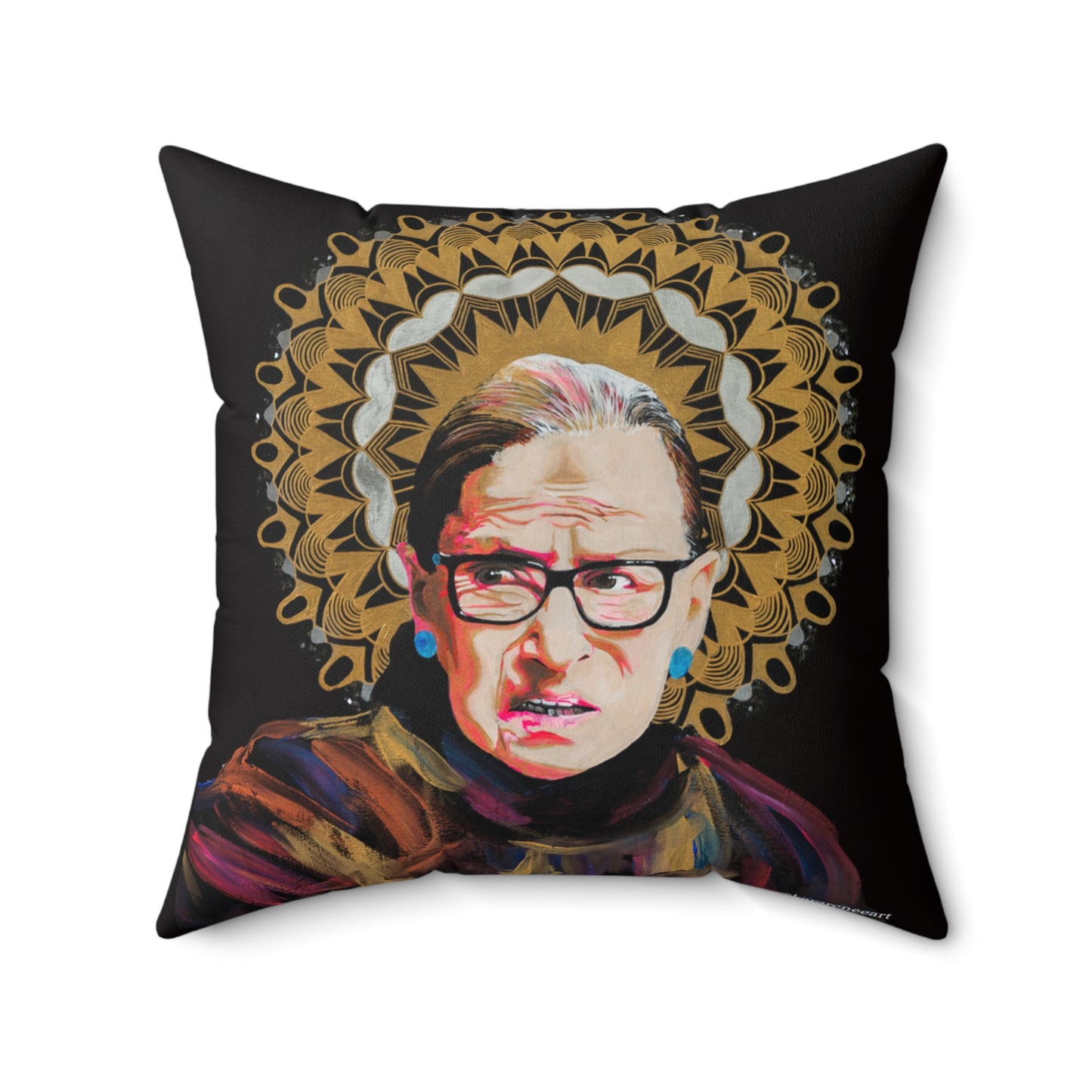 Ruth Bader Ginsburg Spun Polyester Square Pillow