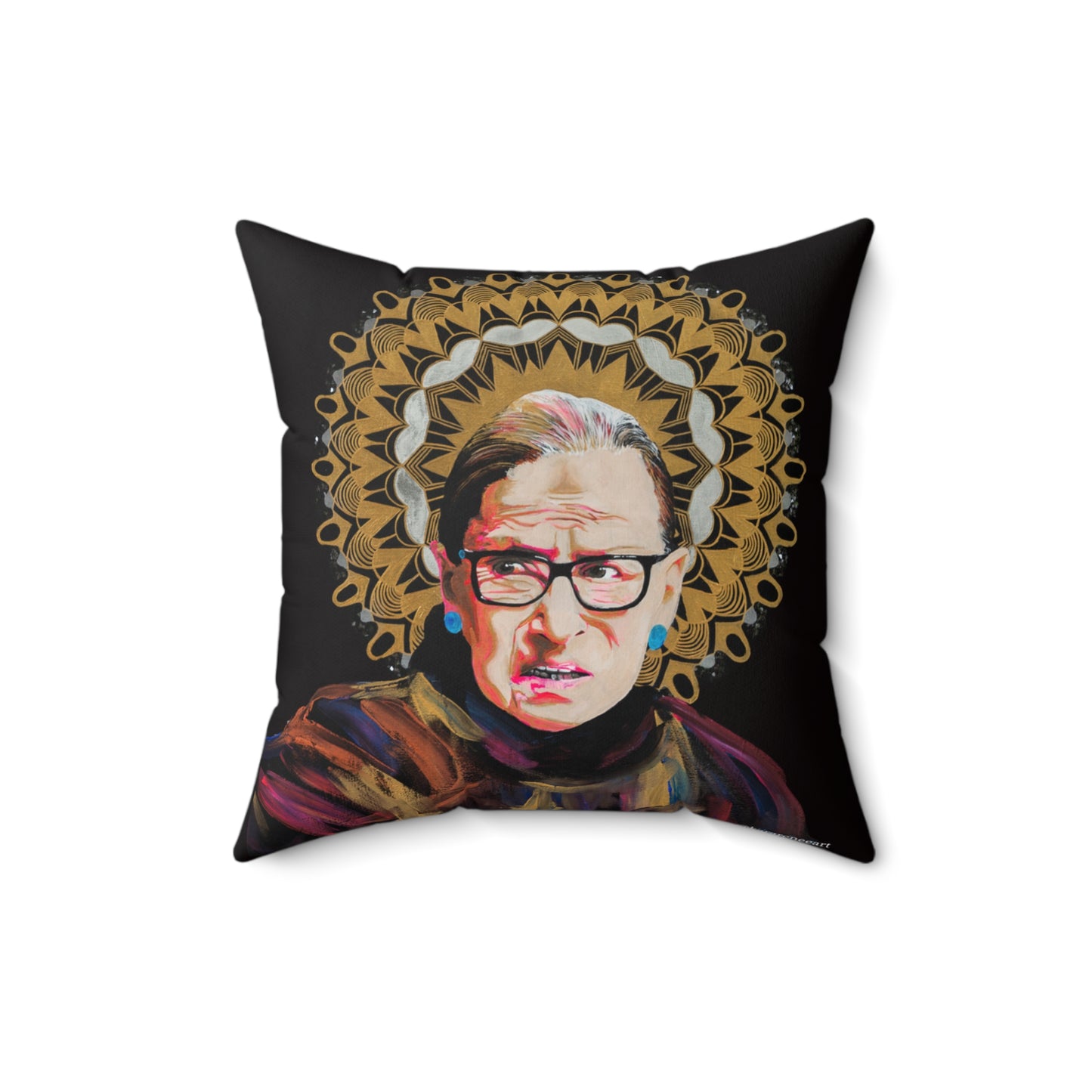 Ruth Bader Ginsburg Spun Polyester Square Pillow