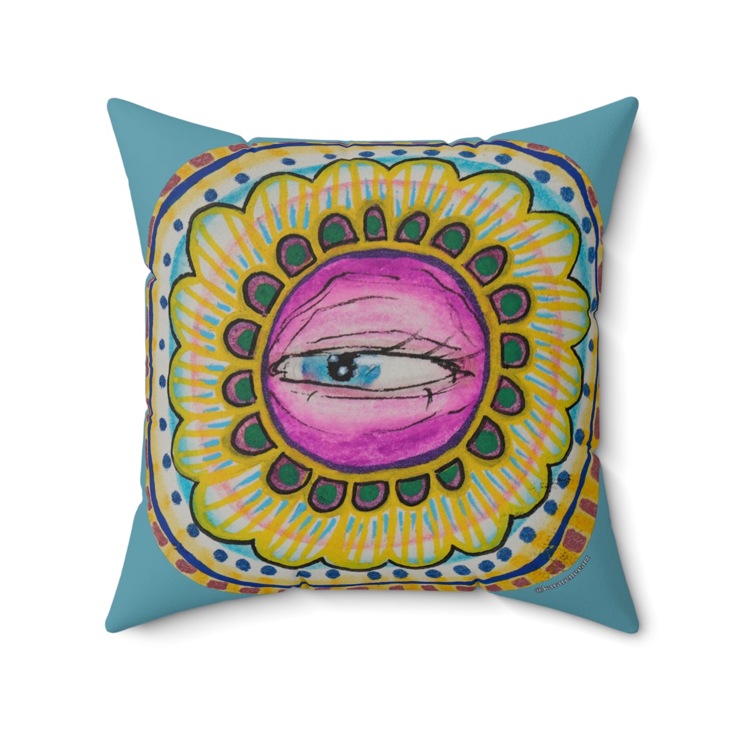 Eye 12 Spun Polyester Square Pillow