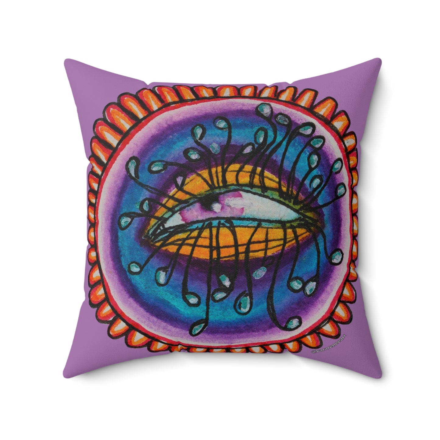 Eye 2 Spun Polyester Square Pillow