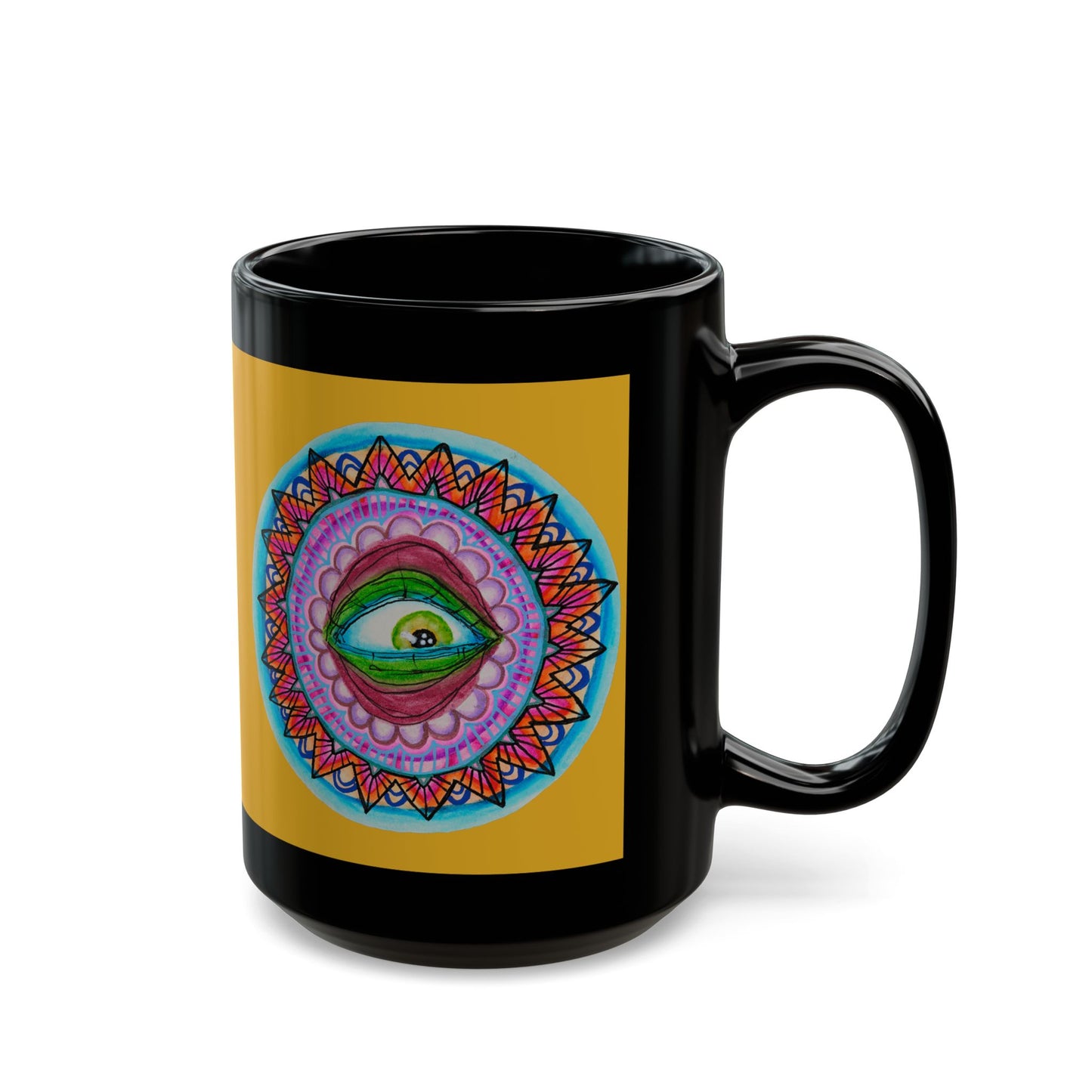 Eye 10 Black Mug (15oz)