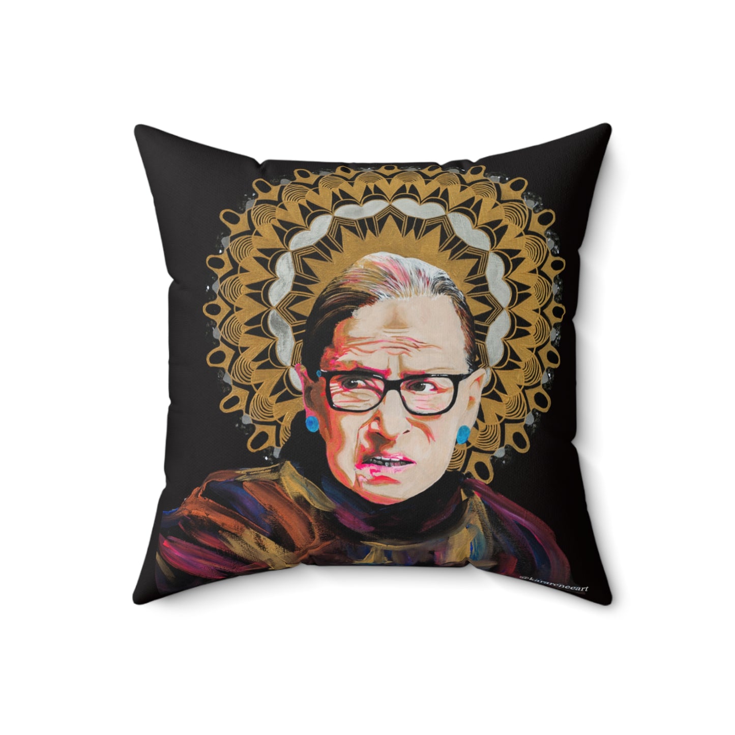 Ruth Bader Ginsburg Spun Polyester Square Pillow