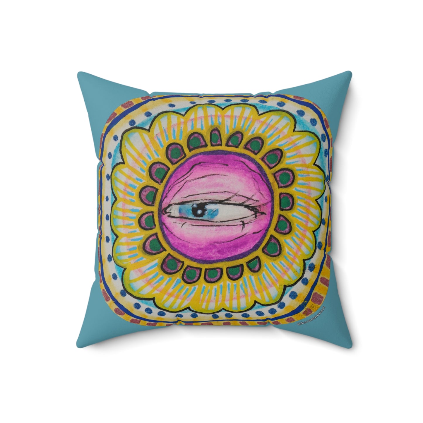 Eye 12 Spun Polyester Square Pillow