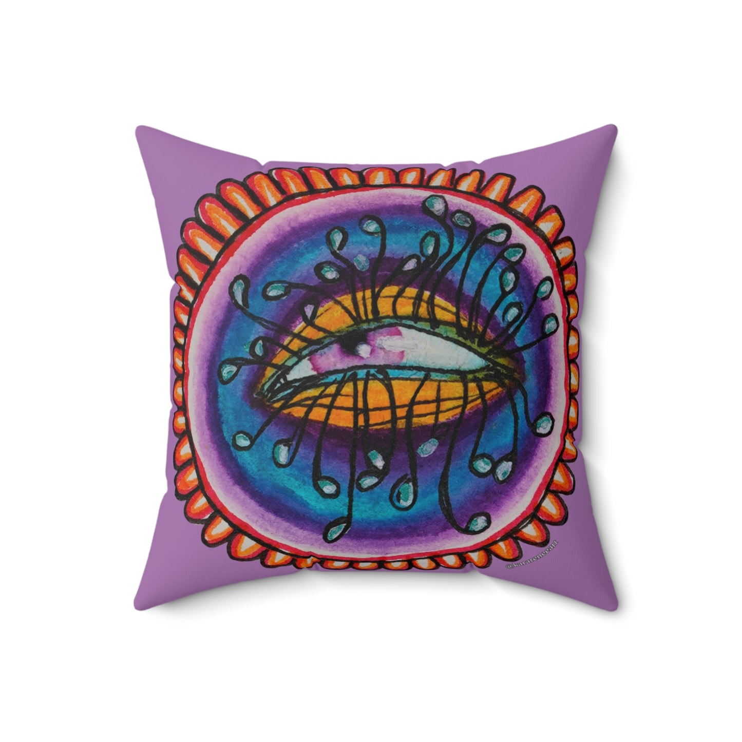 Eye 2 Spun Polyester Square Pillow