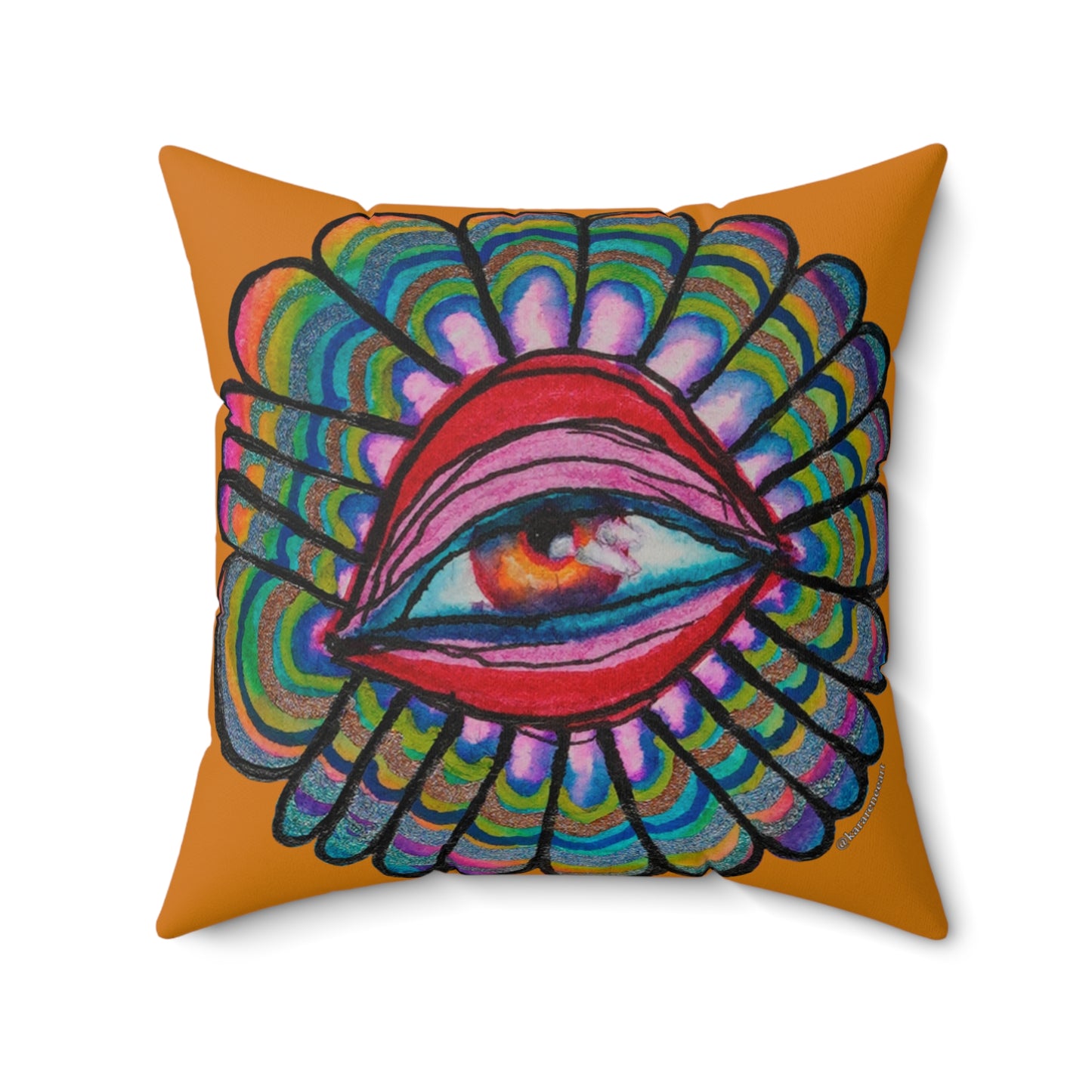 Eye 1 Spun Polyester Square Pillow