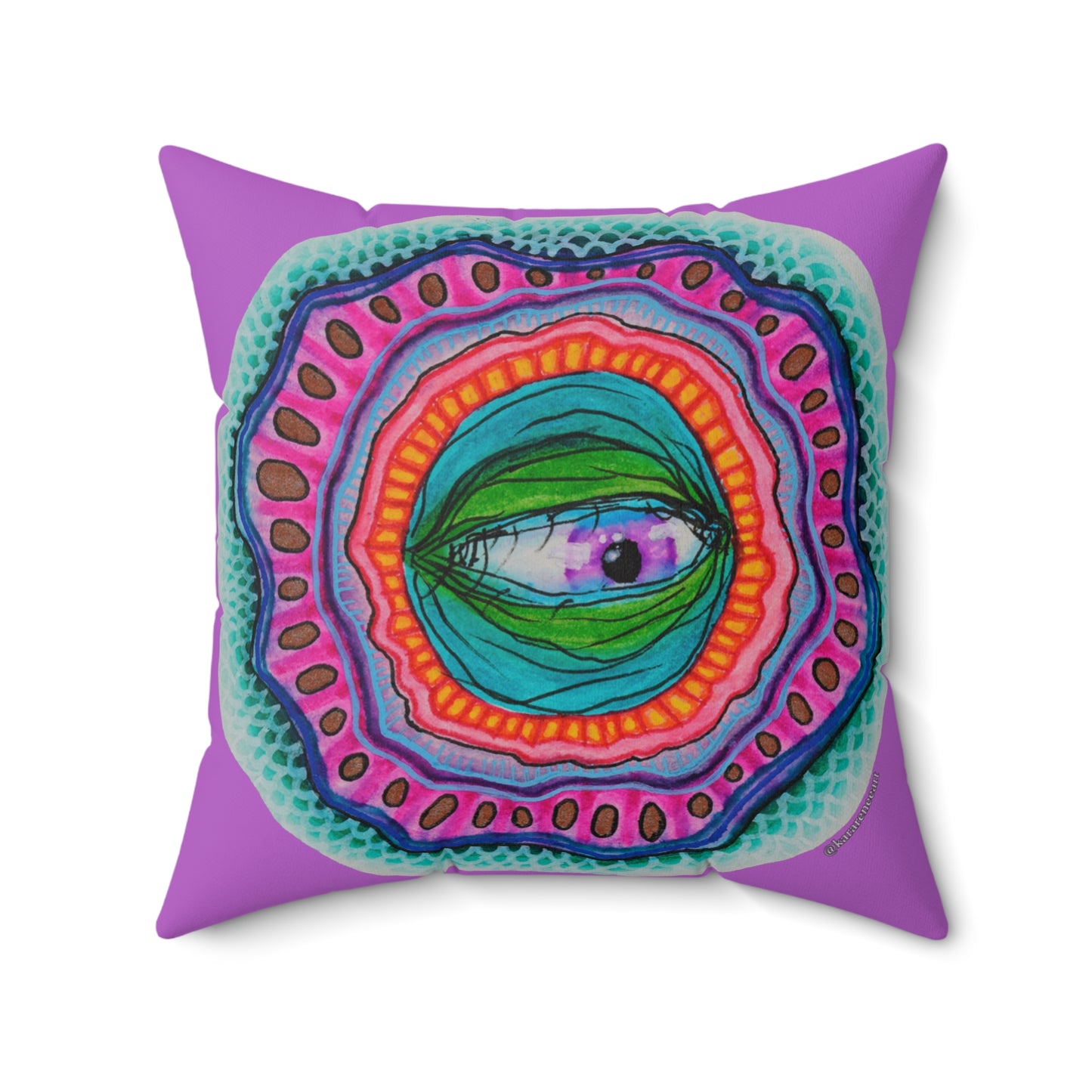 Eye 9 Spun Polyester Square Pillow