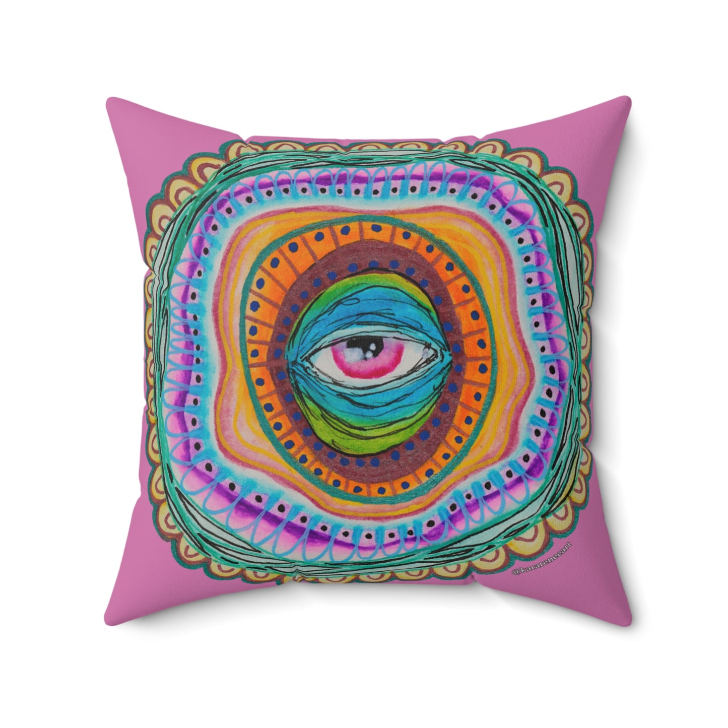 Eye 11 Spun Polyester Square Pillow