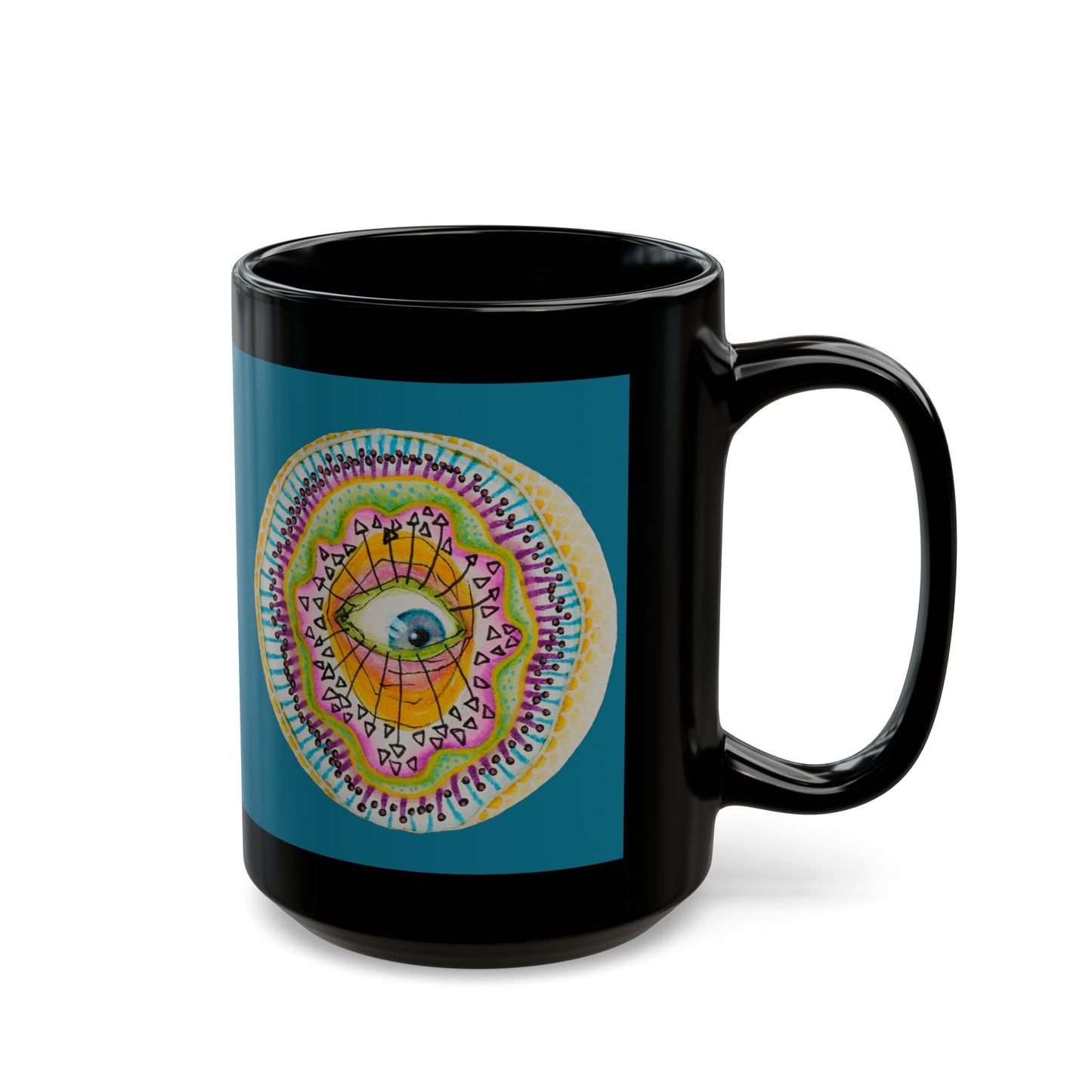 Eye 7 Black Mug (15oz)