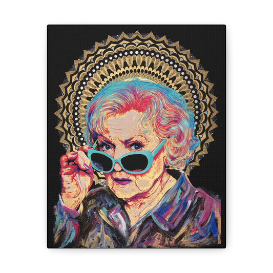 Betty White Canvas Gallery Wrap