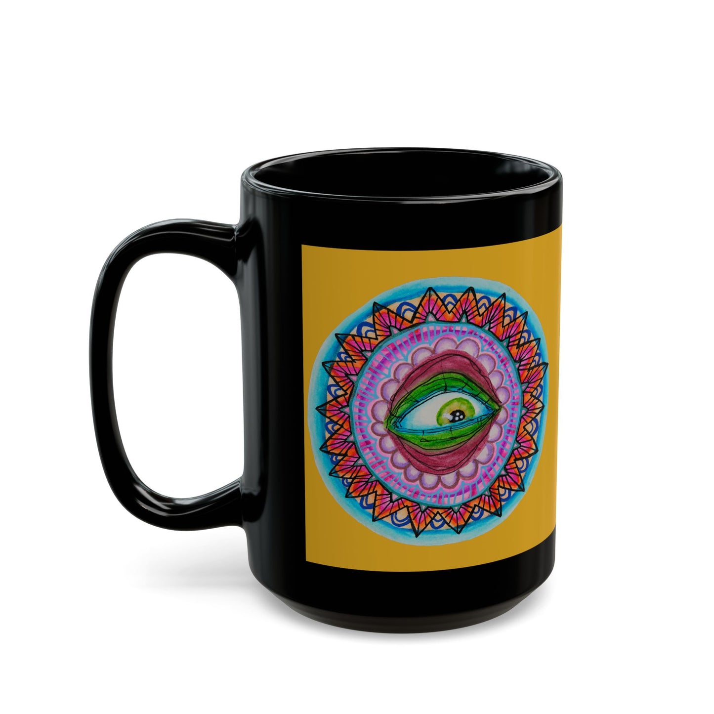 Eye 10 Black Mug (15oz)