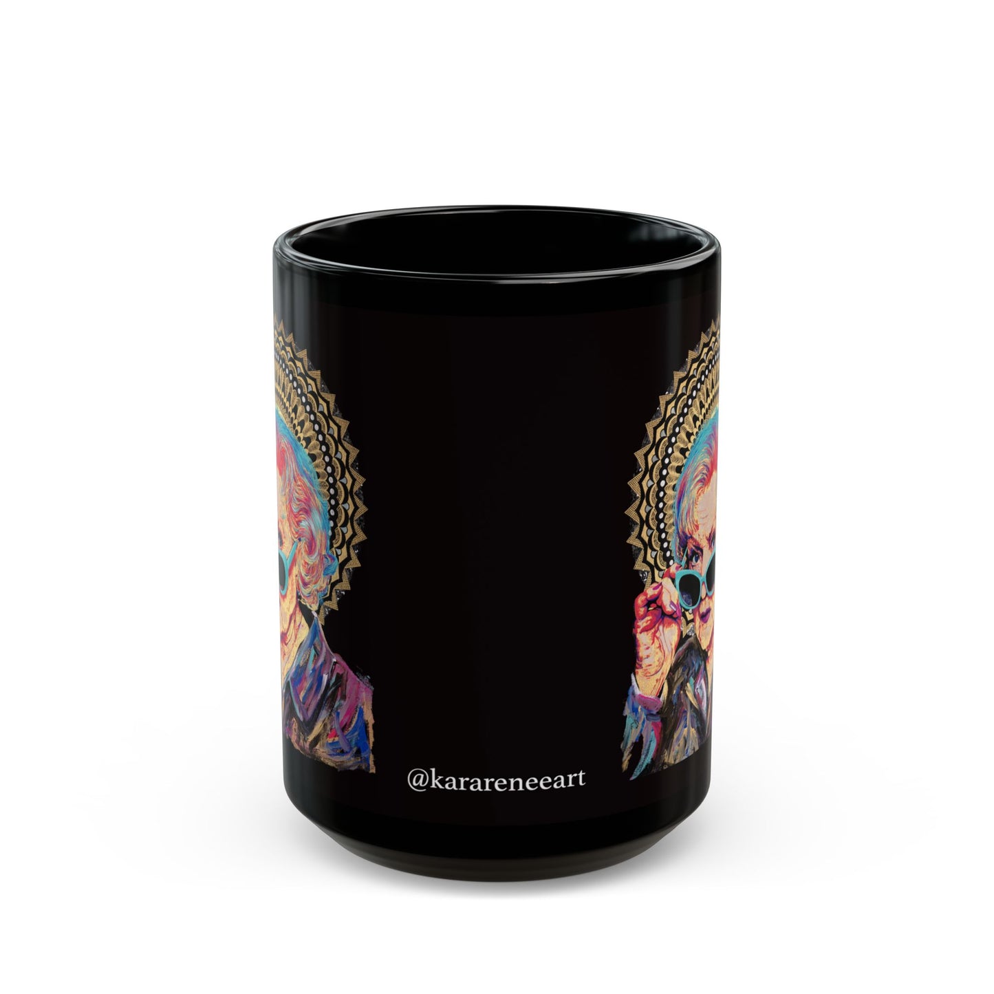 Betty White Black Mug (15oz)