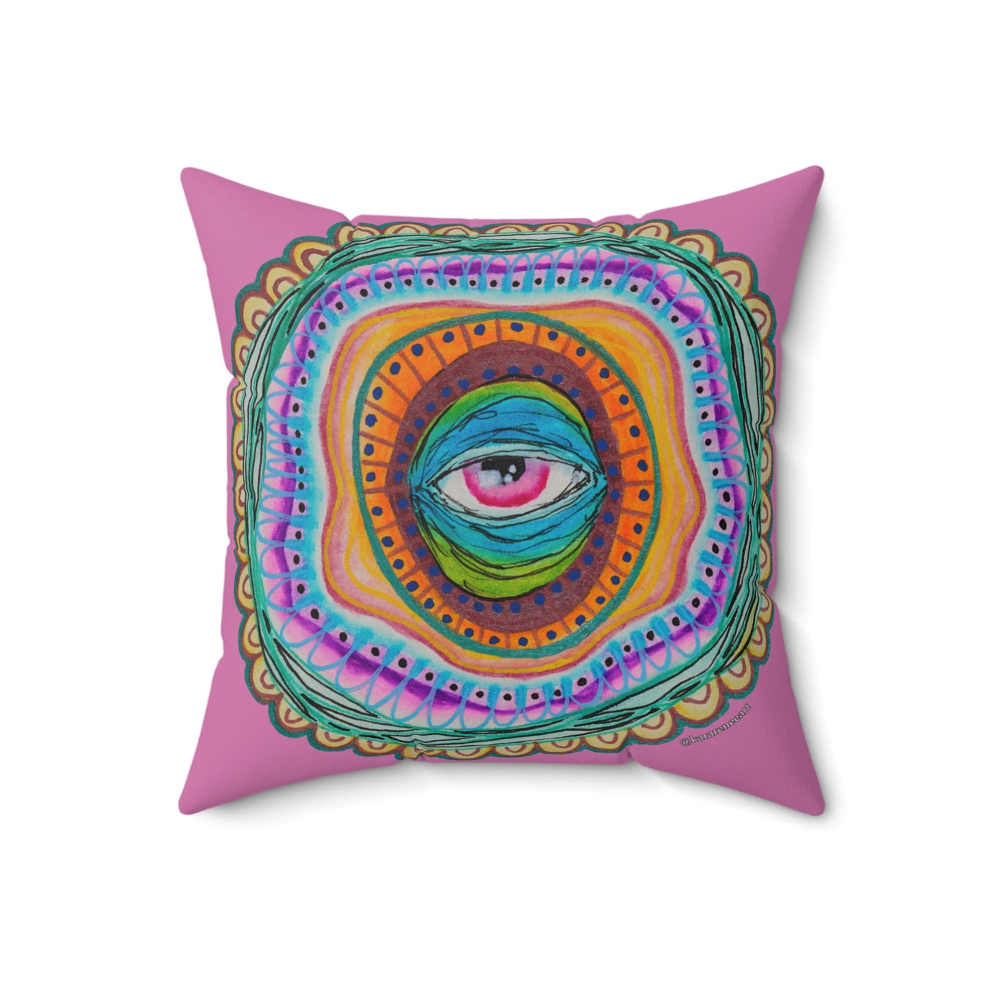 Eye 11 Spun Polyester Square Pillow