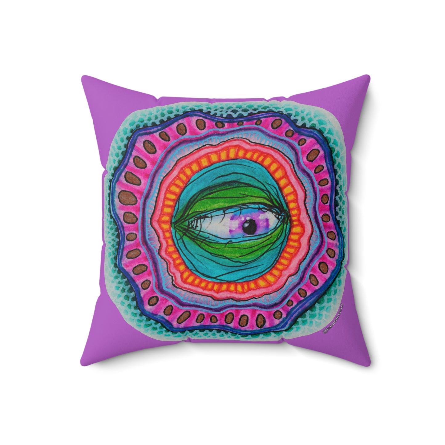 Eye 9 Spun Polyester Square Pillow