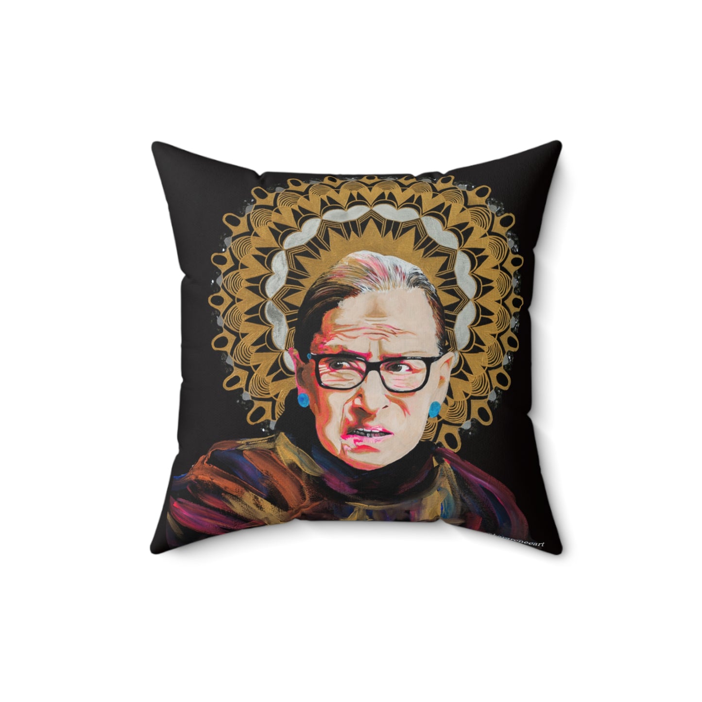 Ruth Bader Ginsburg Spun Polyester Square Pillow