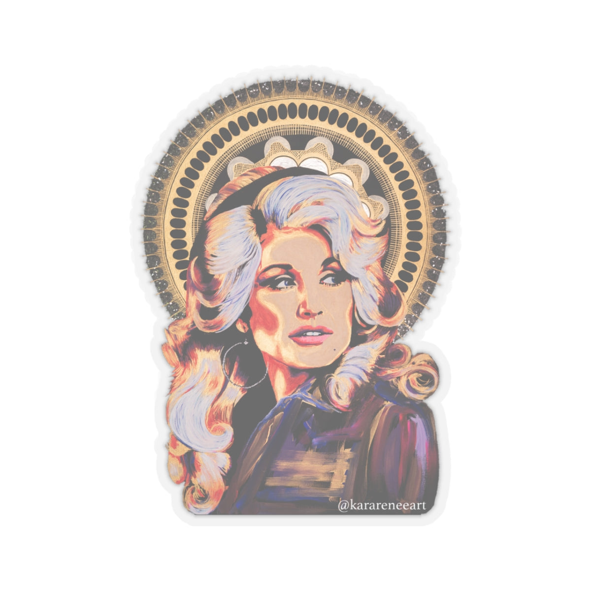 Dolly Parton Kiss-Cut Sticker