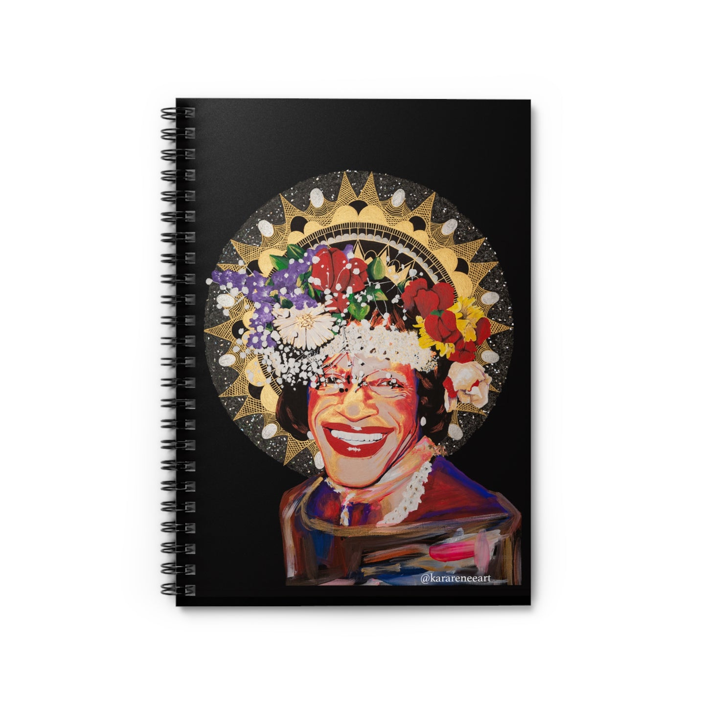 Marsha P Johnson Spiral Notebook - Ruled Line