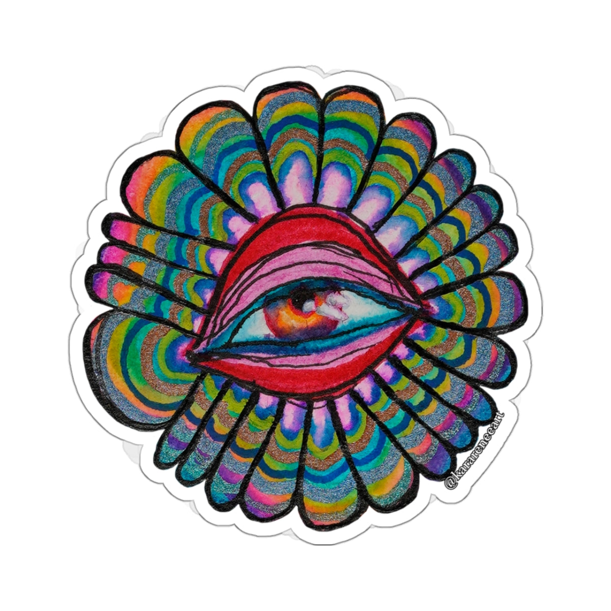 Eye 1 Kiss-Cut Sticker