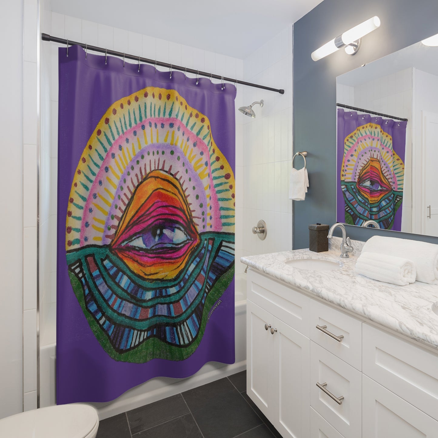 Eye 6 Shower Curtain