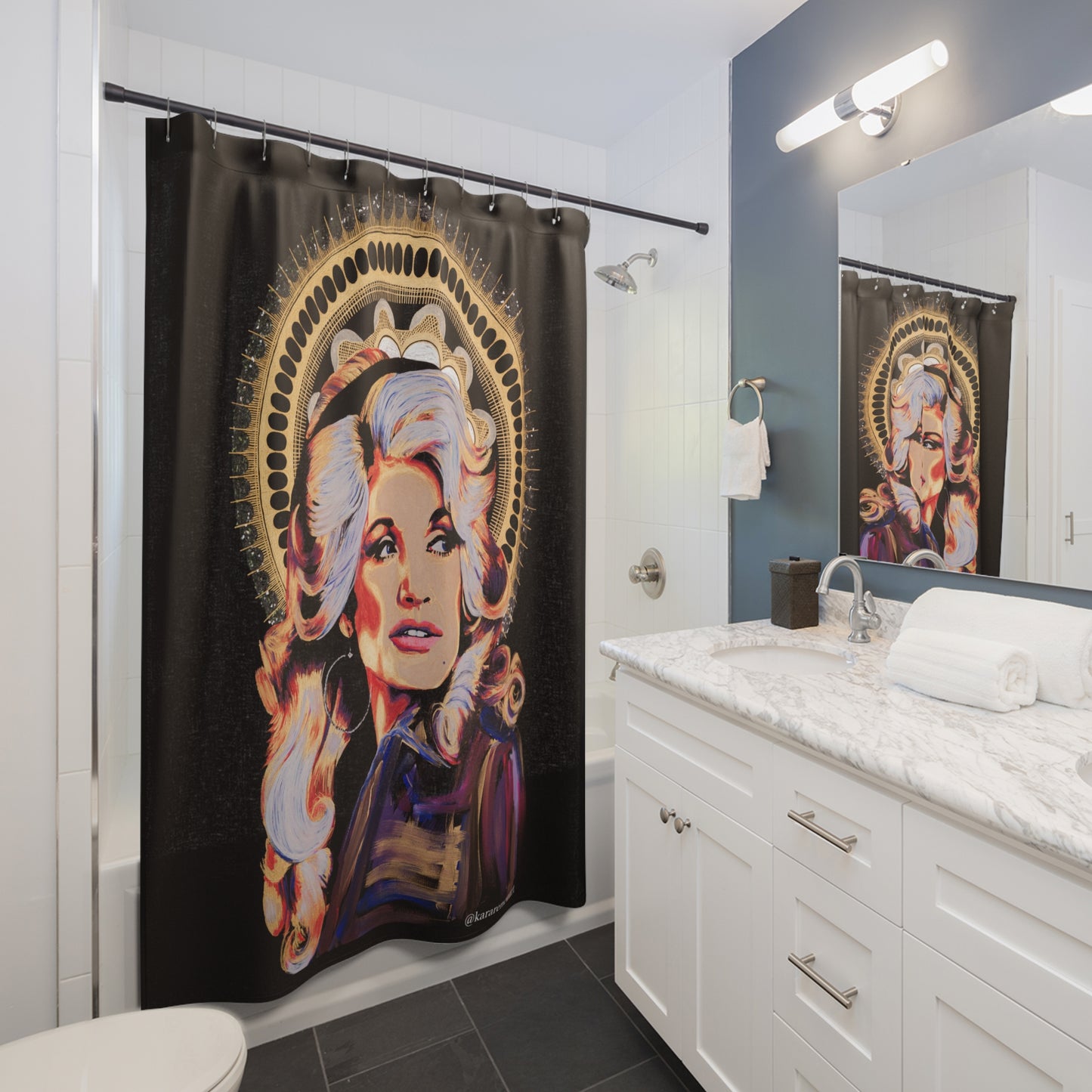 Dolly Parton Shower Curtain