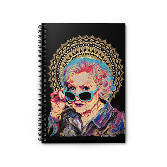 Betty White Spiral Notebook - Ruled Line