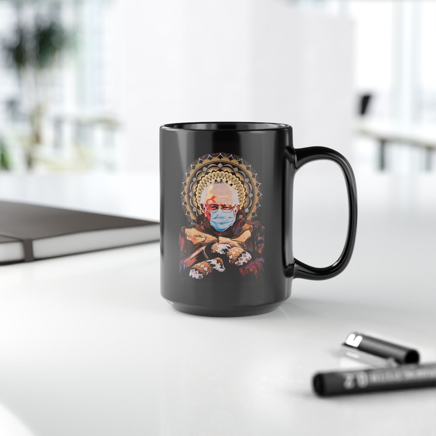 Bernie Sanders Black Mug (15oz)