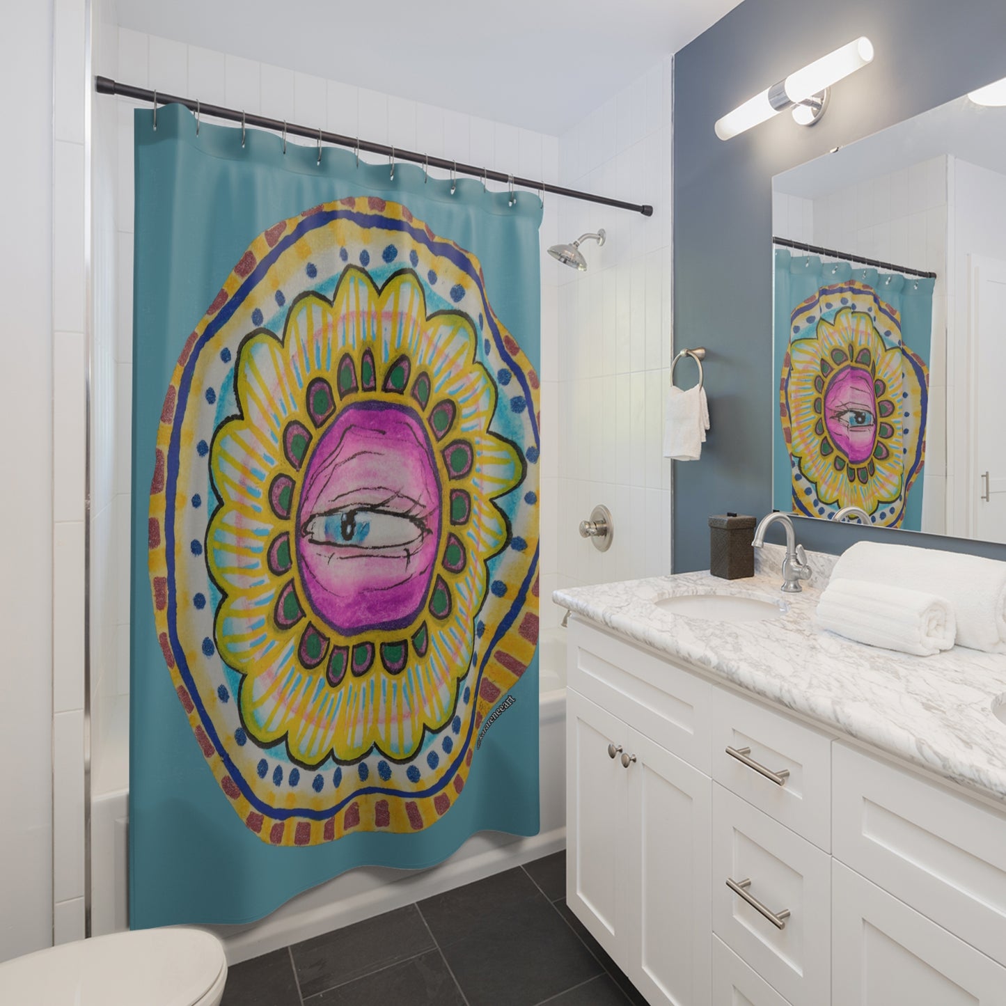 Eye 12 Shower Curtain