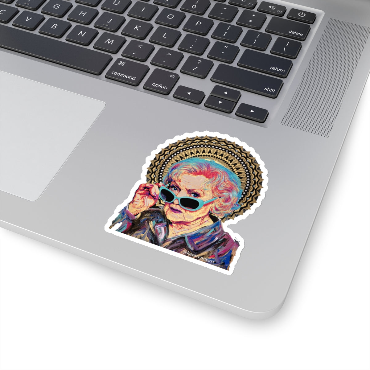 Betty White Kiss-Cut Sticker