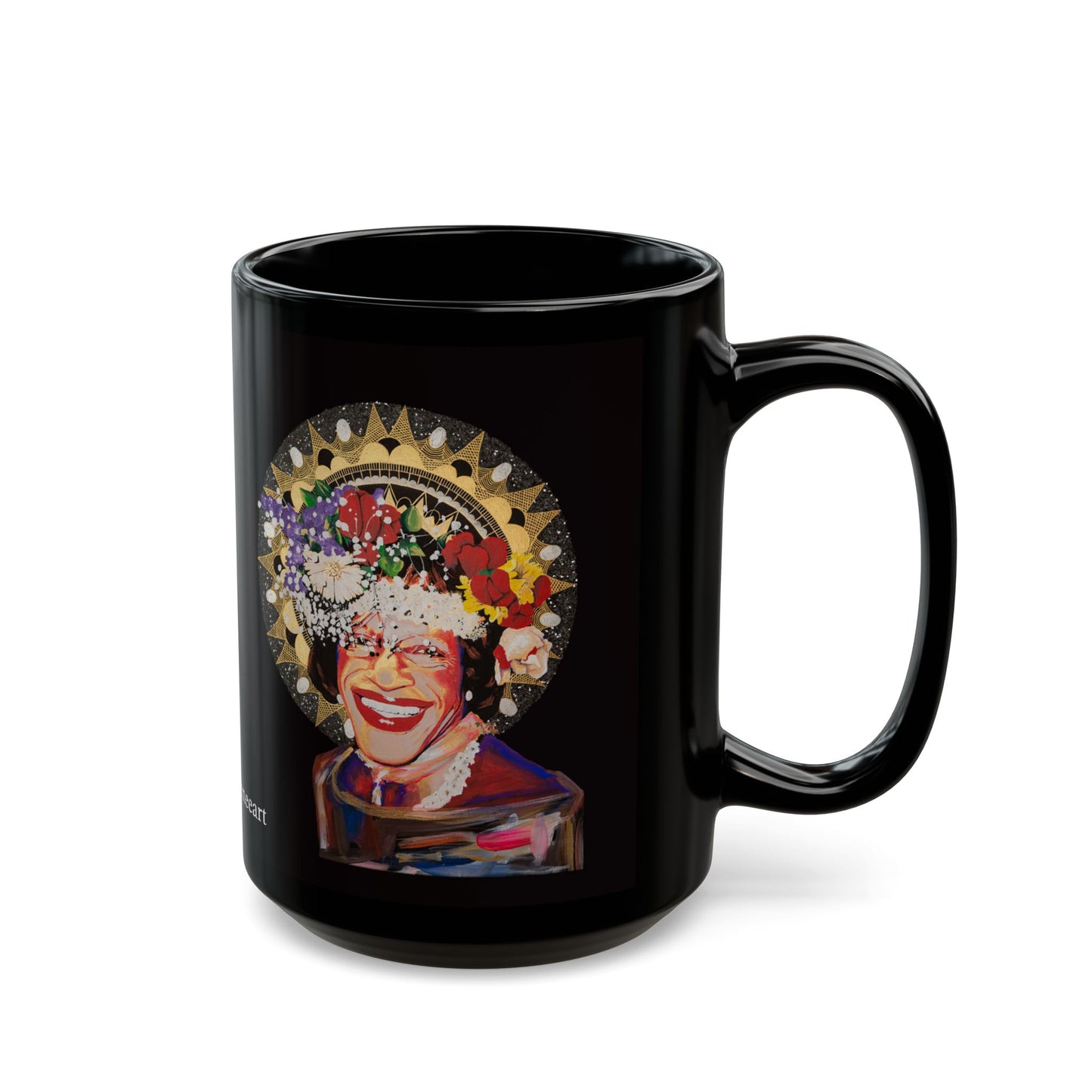 Marsha P Johnson Black Mug (15oz)