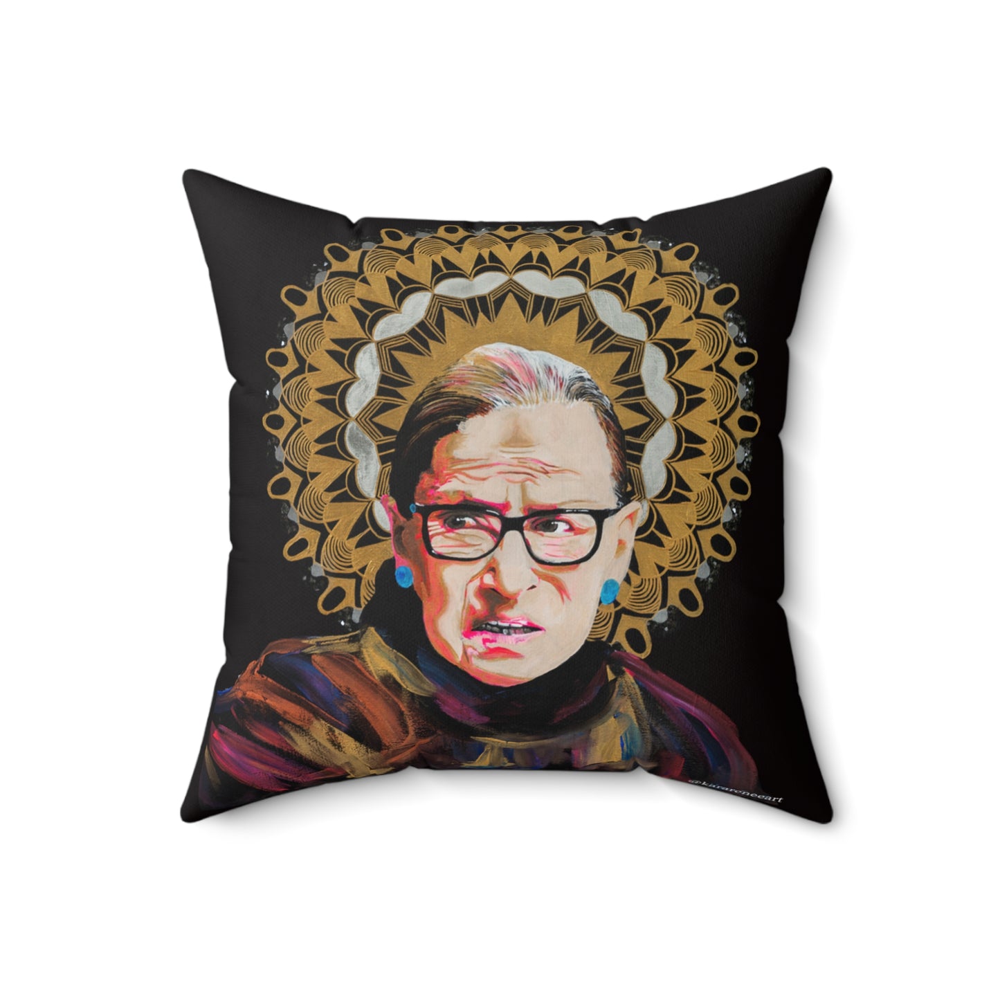 Ruth Bader Ginsburg Spun Polyester Square Pillow