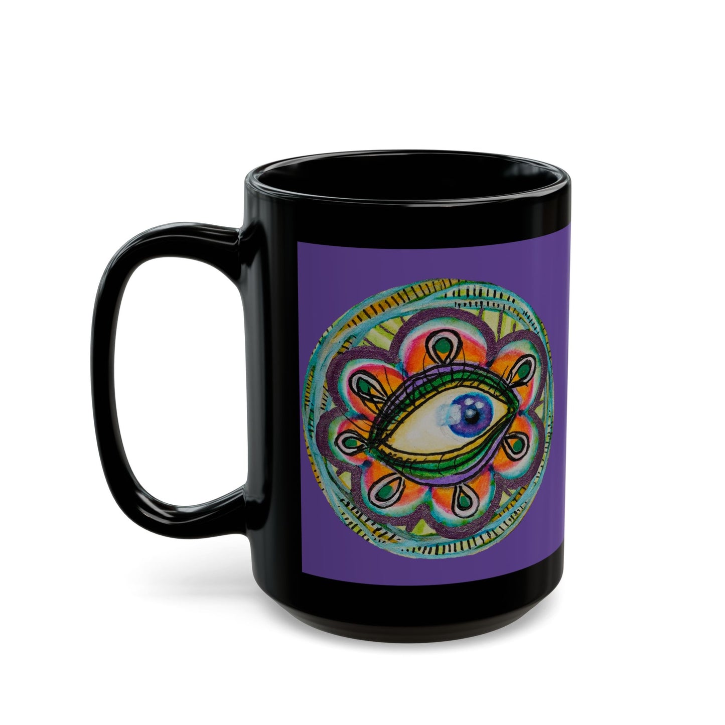 Eye 3 Black Mug (15oz)