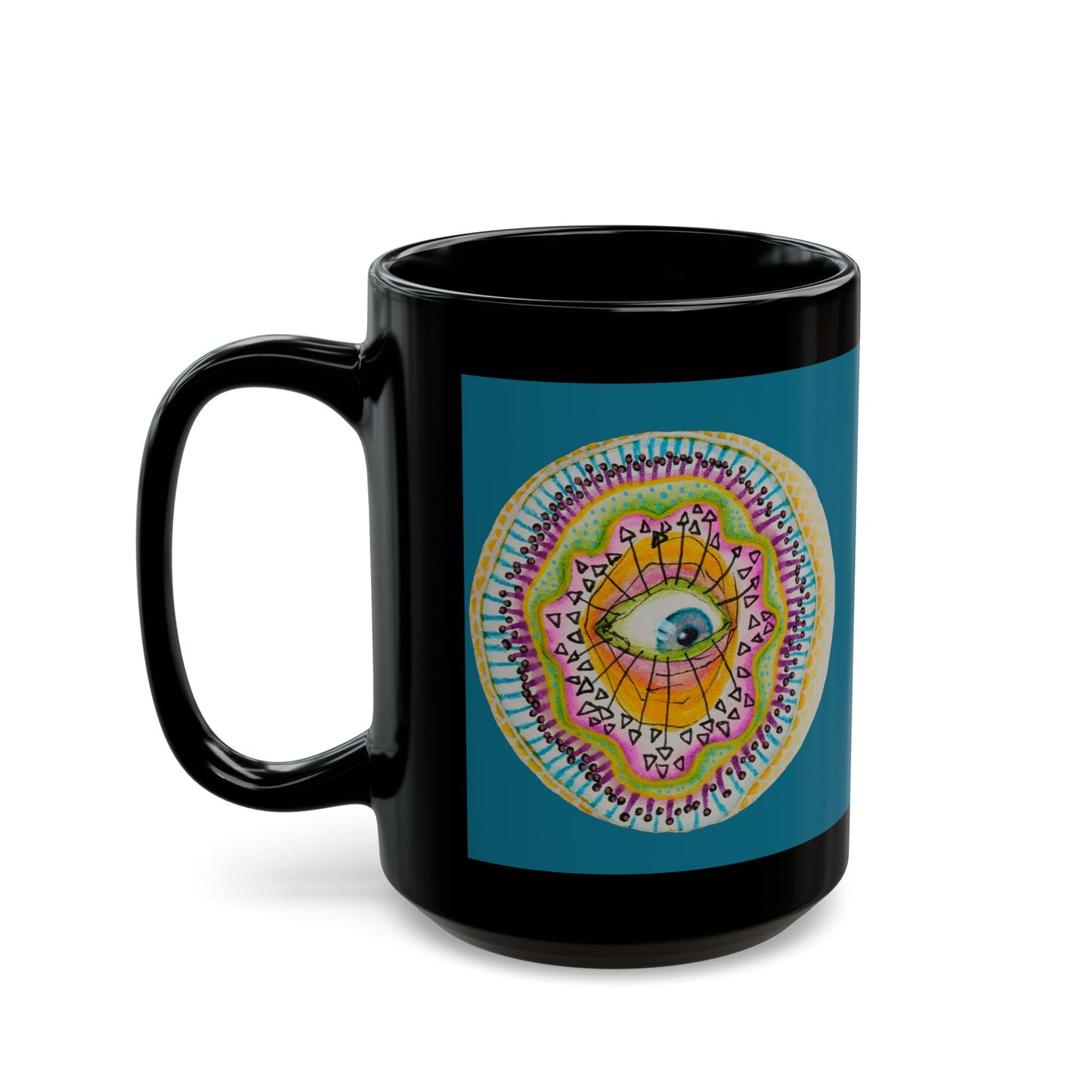 Eye 7 Black Mug (15oz)