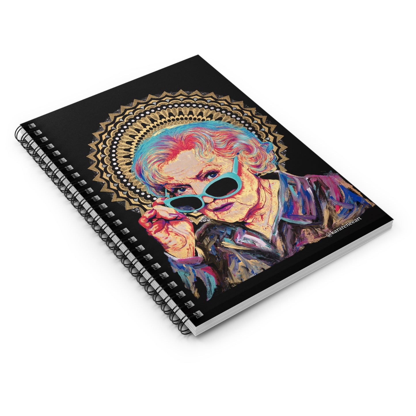 Betty White Spiral Notebook - Ruled Line