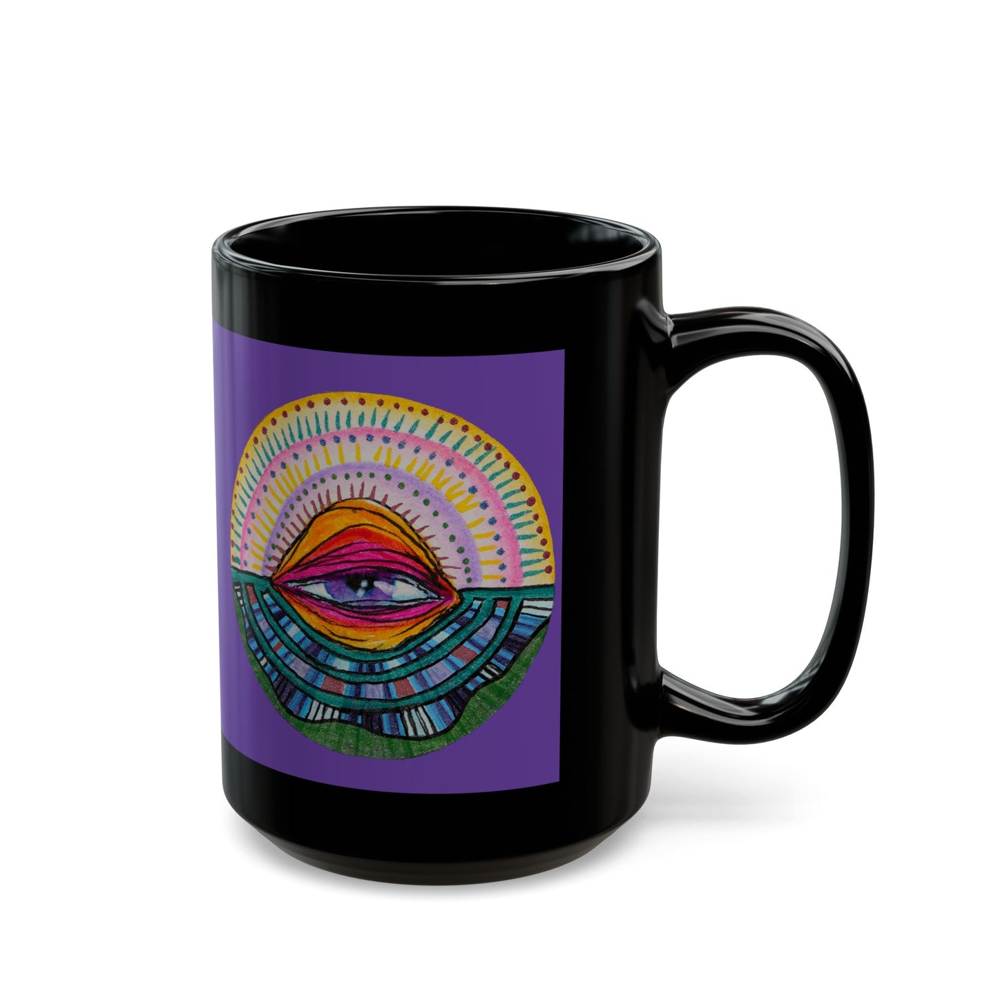 Eye 6 Black Mug (15oz)