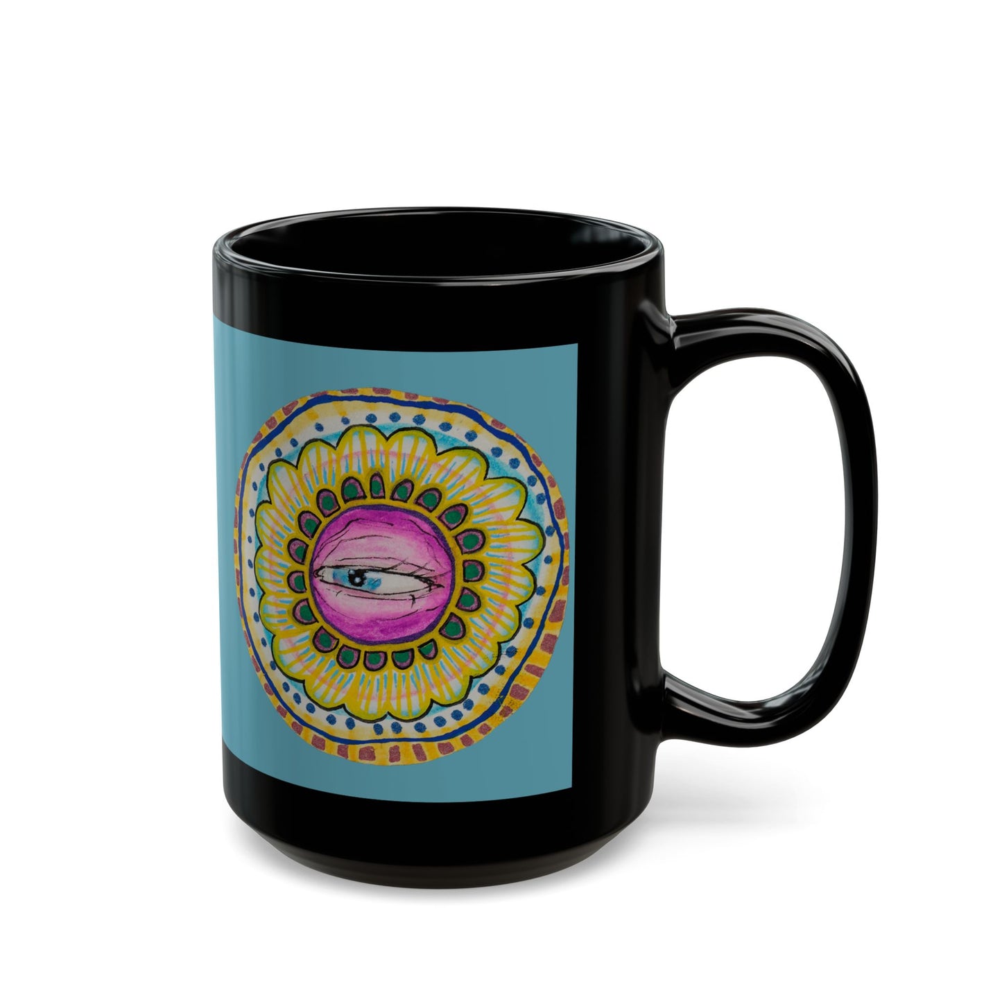 Eye 12 Black Mug (15oz)