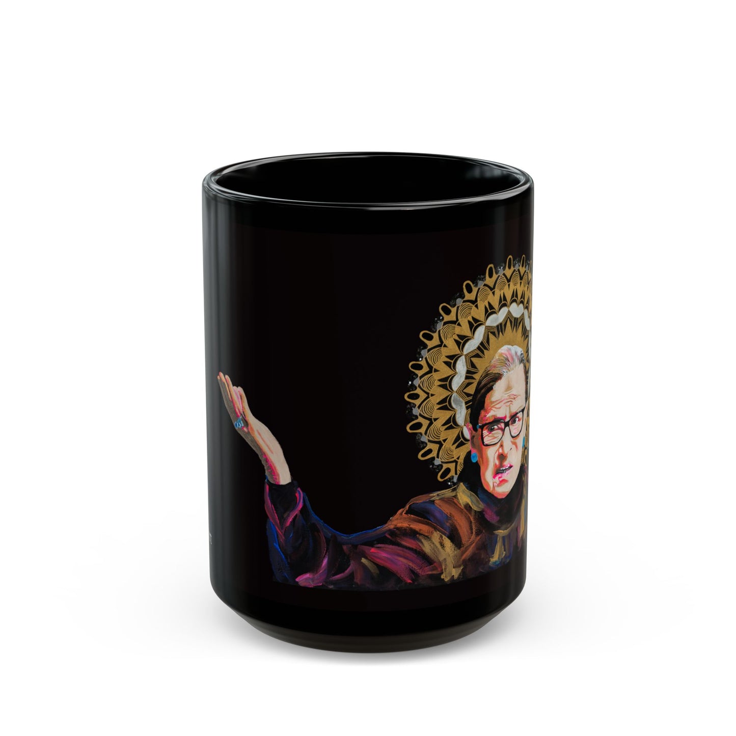 Ruth Bader Ginsburg Black Mug (15oz)