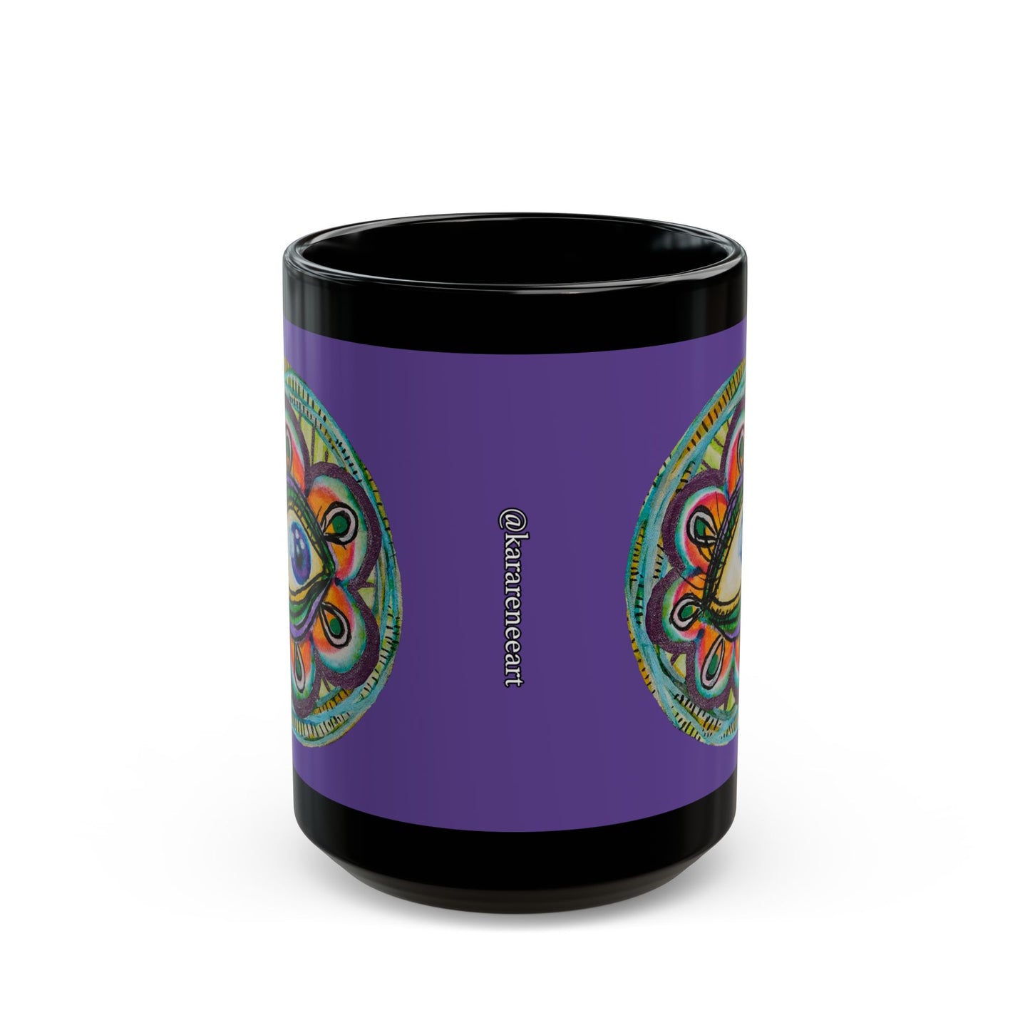 Eye 3 Black Mug (15oz)