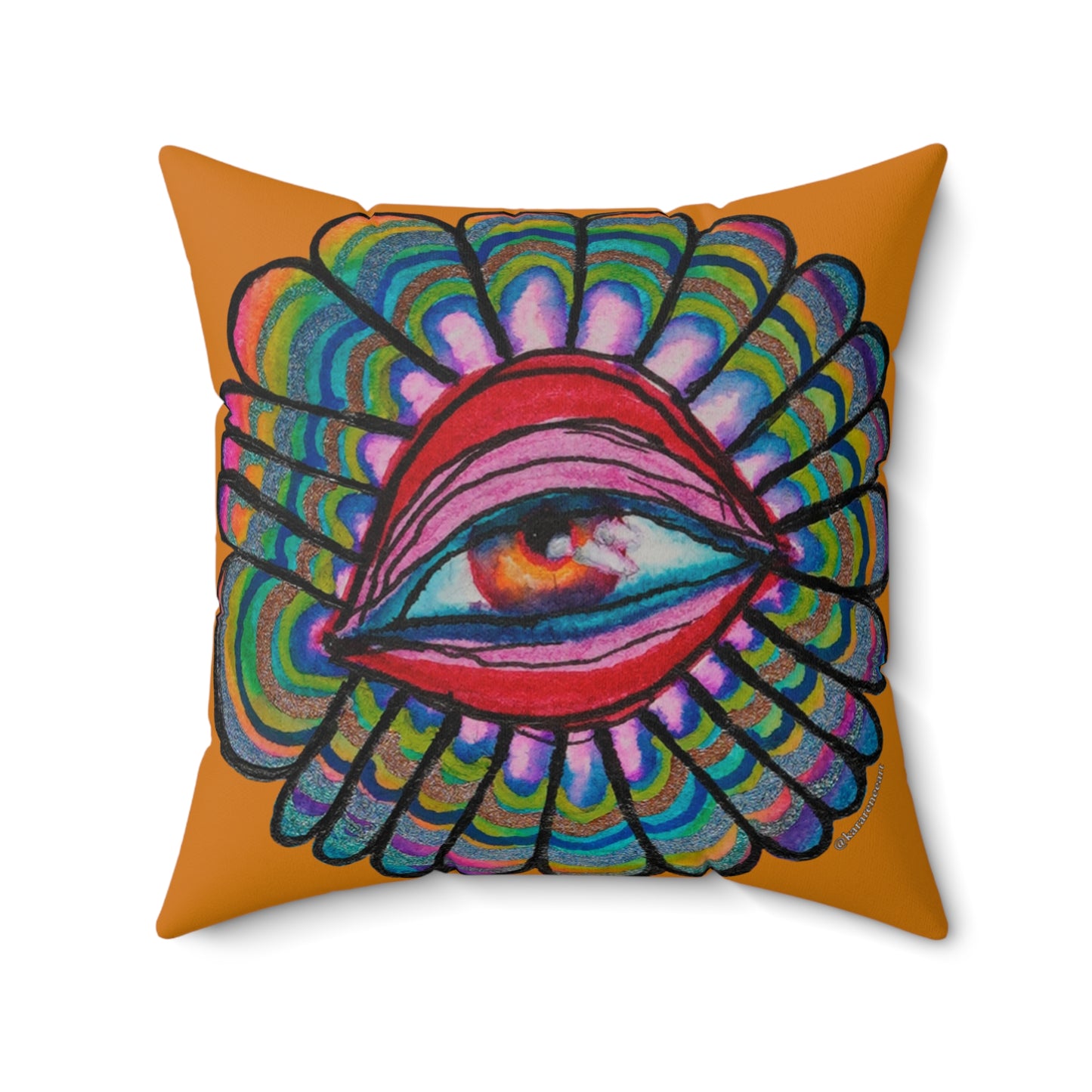 Eye 1 Spun Polyester Square Pillow