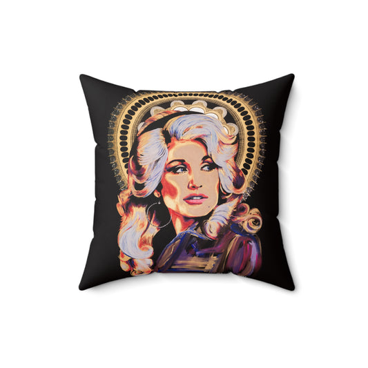 Dolly Parton Spun Polyester Square Pillow