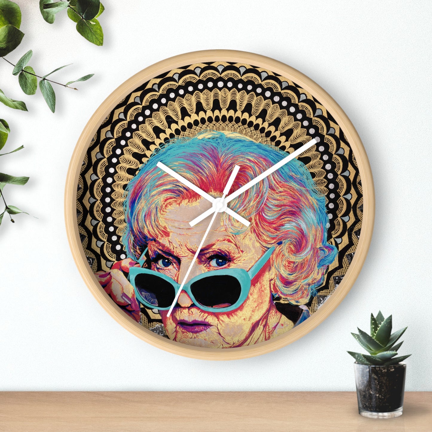 Betty White Wall Clock