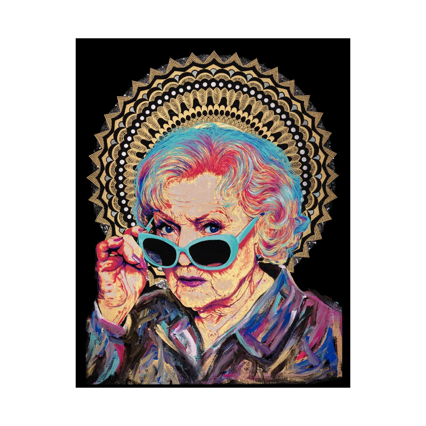 Betty White Matte Vertical Poster