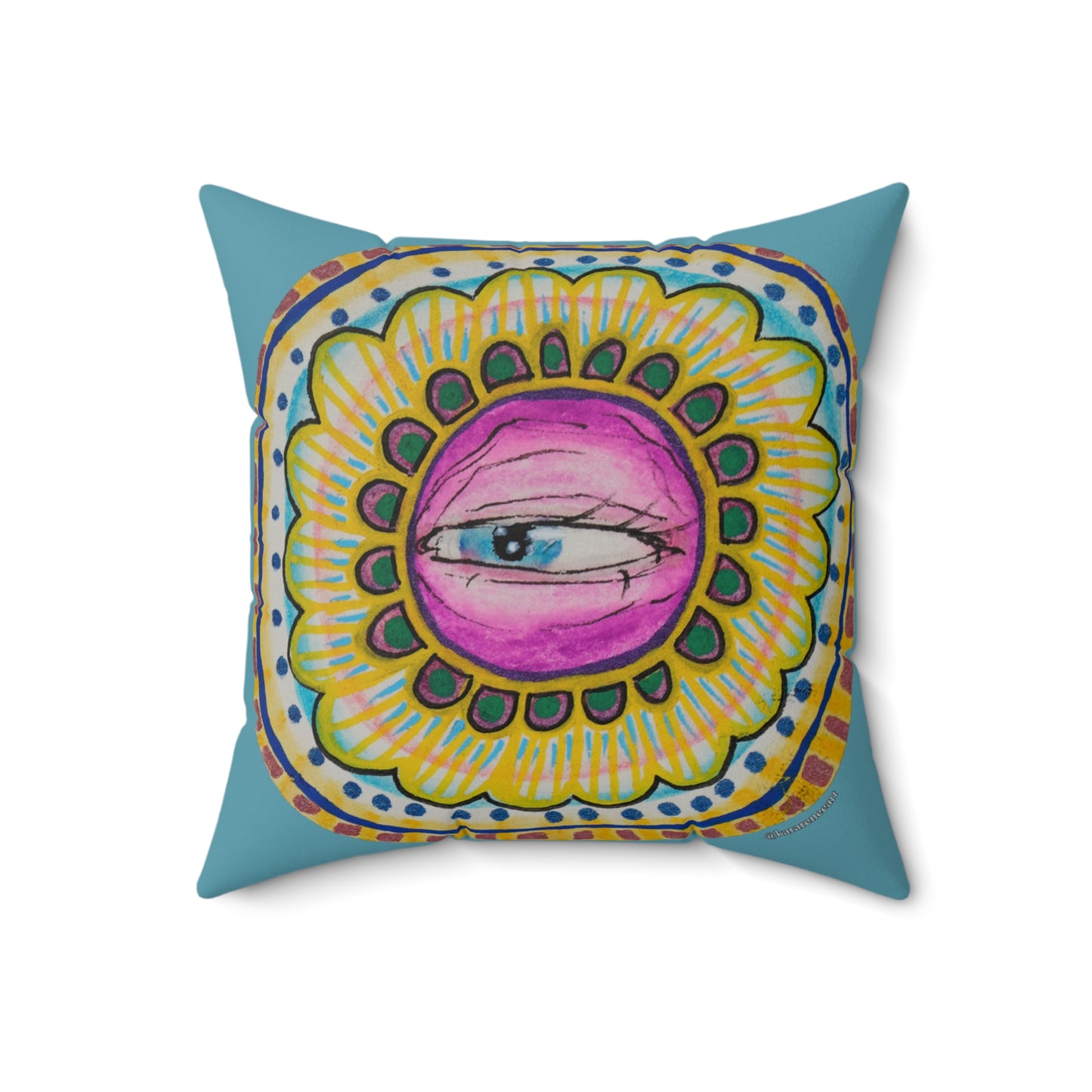 Eye 12 Spun Polyester Square Pillow